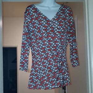 Dana Buchman Flattering 3/4 Sleeve Blouse